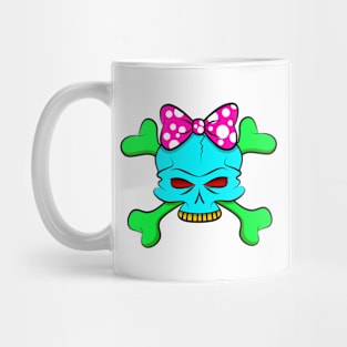 Colorful Girl Skull Design Mug